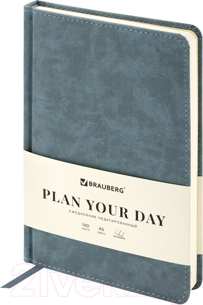 Изображение товара Ежедневник Brauberg Status / 113365 (серый/голубой)