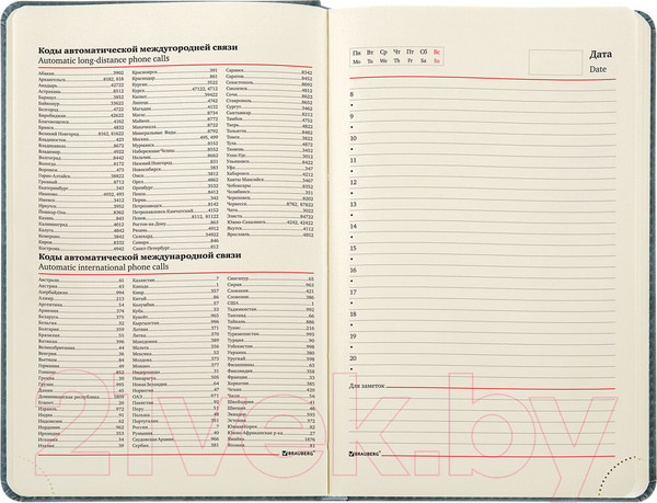 Изображение товара Ежедневник Brauberg Status / 113365 (серый/голубой)