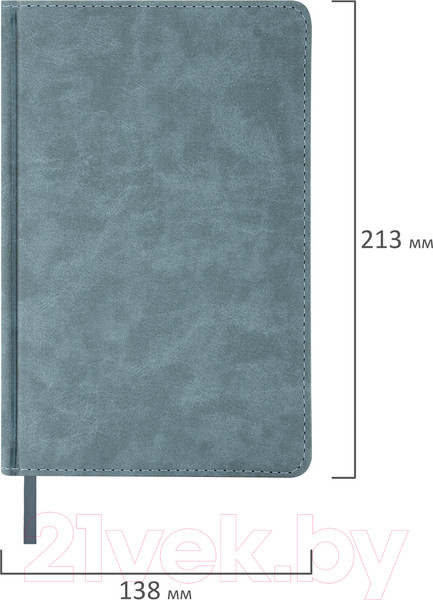 Изображение товара Ежедневник Brauberg Status / 113365 (серый/голубой)