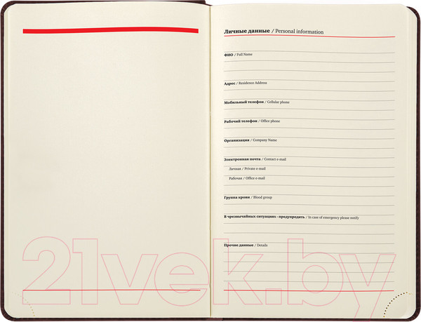 Изображение товара Ежедневник Brauberg Status / 113365 (серый/голубой)