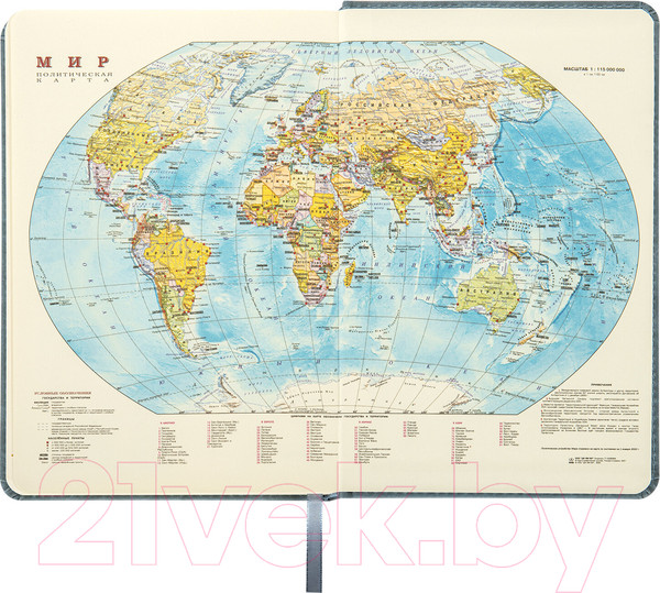 Изображение товара Ежедневник Brauberg Status / 113365 (серый/голубой)