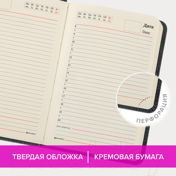 Изображение товара Ежедневник Brauberg Status / 113366 (черный)