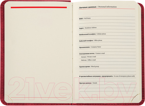 Изображение товара Ежедневник Brauberg Status / 113367 (красный)