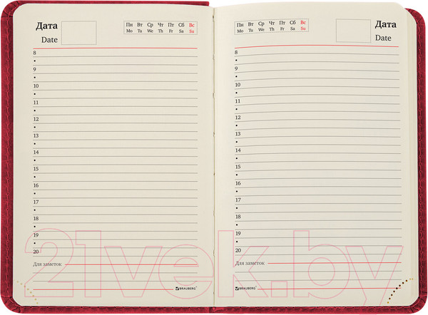 Изображение товара Ежедневник Brauberg Status / 113367 (красный)