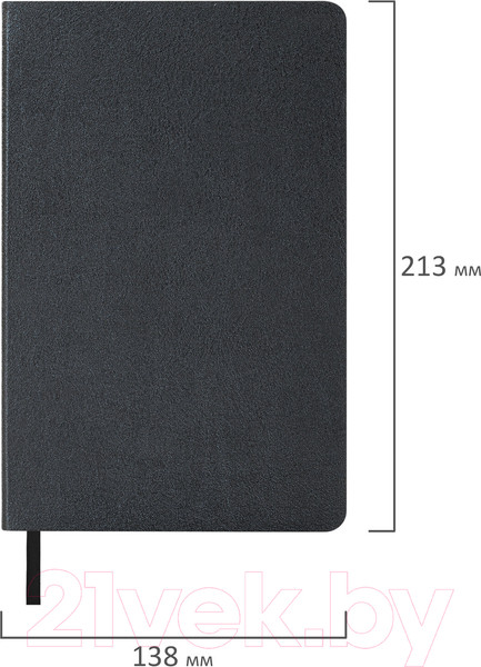 Изображение товара Ежедневник Brauberg Metallic / 113374 (черный)