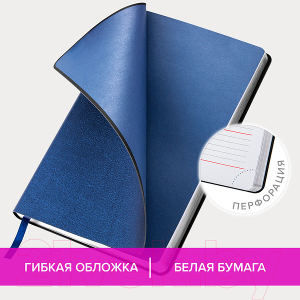 Изображение товара Ежедневник Brauberg Metallic / 113376 (синий)