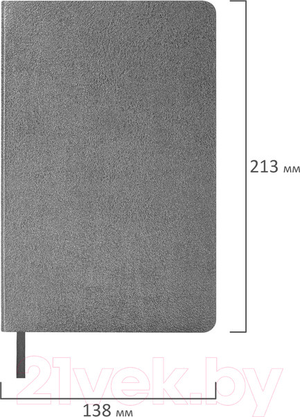 Изображение товара Ежедневник Brauberg Metallic / 113377 (серебряный)