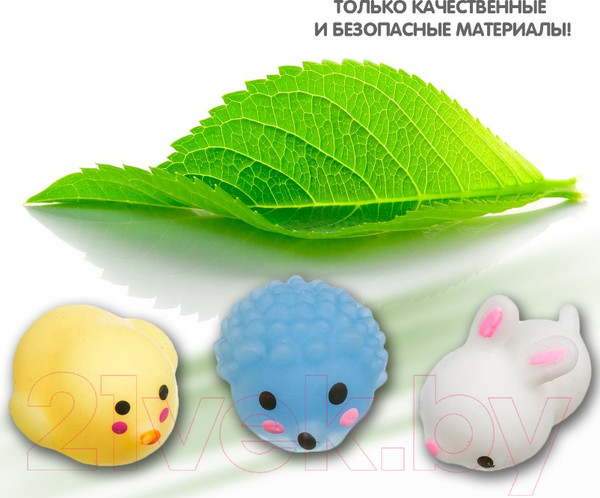 Изображение товара Набор сквишей Bondibon Чудики. Няшки, заяц, еж, утка / ВВ3514