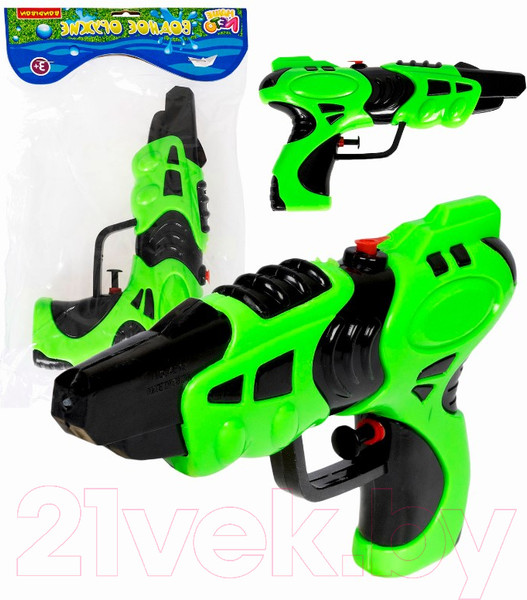 Изображение товара Бластер игрушечный Bondibon Водный пистолет. Наше лето / ВВ2855-А (черный)