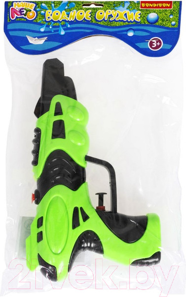 Изображение товара Бластер игрушечный Bondibon Водный пистолет. Наше лето / ВВ2855-А (черный)