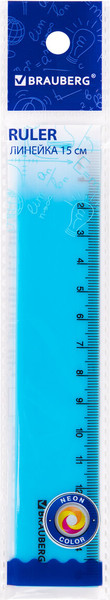 Изображение товара Линейка Brauberg Neon / 210750 (в ассортименте)