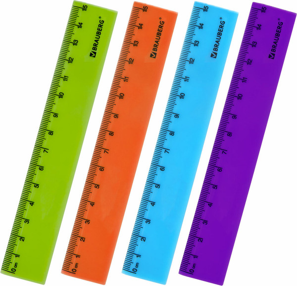 Изображение товара Линейка Brauberg Neon / 210750 (в ассортименте)