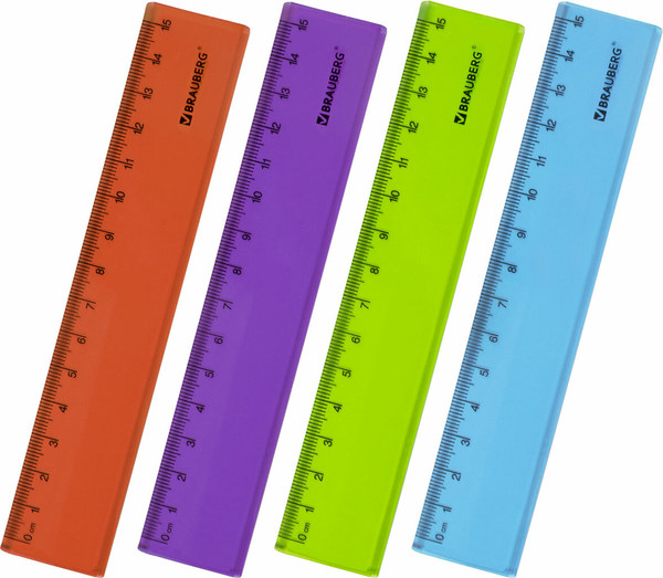 Изображение товара Линейка Brauberg Fruity / 210765 (в ассортименте)