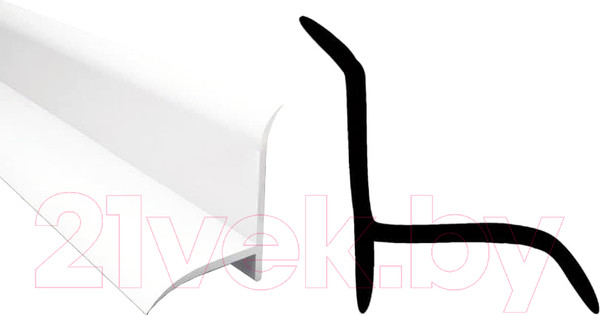 Изображение товара Плинтус для ванны Пластал На ванну под плитку Широкий (1.8м)