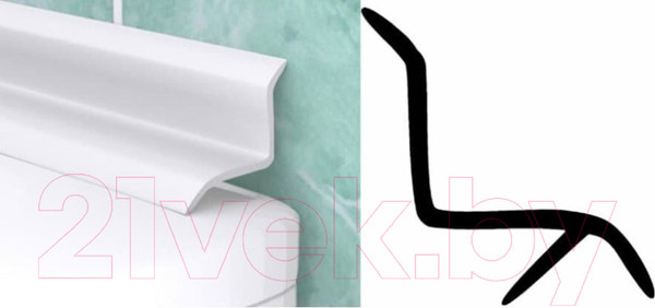 Изображение товара Плинтус для ванны Пластал На ванну Ласточка (1.8м)