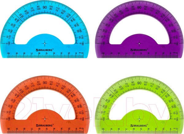 Изображение товара Транспортир Brauberg Fruity / 210768 (в ассортименте)