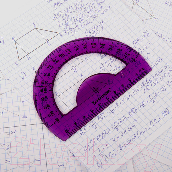 Изображение товара Транспортир Brauberg Fruity / 210768 (в ассортименте)