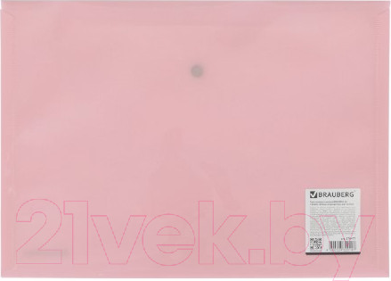 Изображение товара Папка-конверт Brauberg Pastel / 270476 (персиковый)