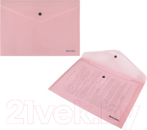 Изображение товара Папка-конверт Brauberg Pastel / 270476 (персиковый)