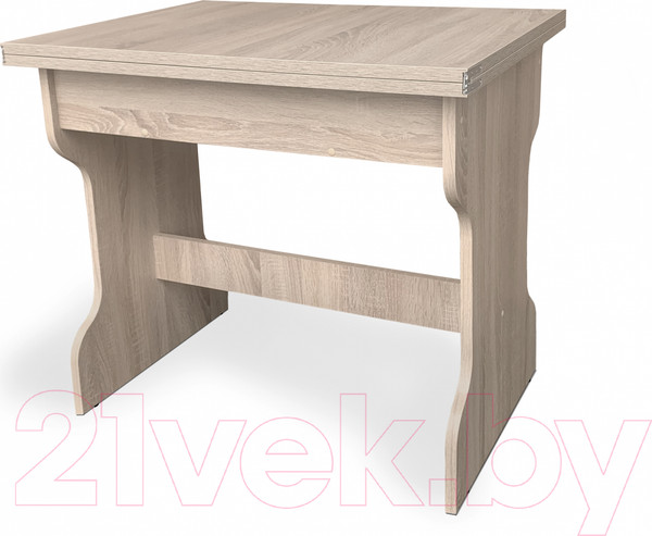 Изображение товара Обеденная группа Анмикс ЛДСП с кухонным уголком (дуб санома/кожзам ваниль)