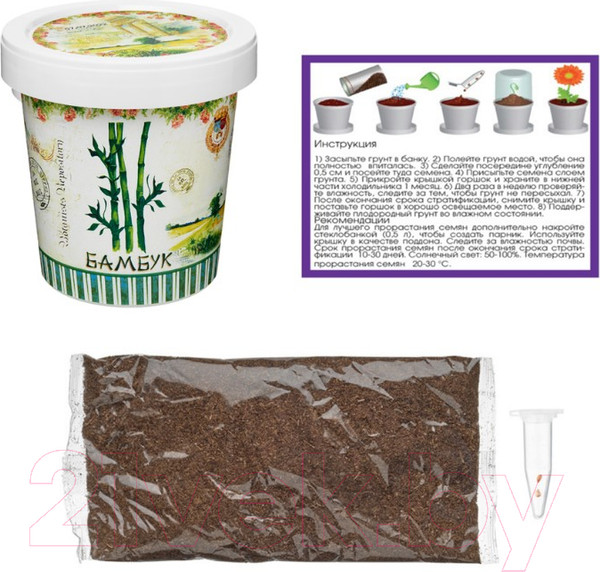Изображение товара Набор для выращивания растений Rostokvisa Бамбук / 2040