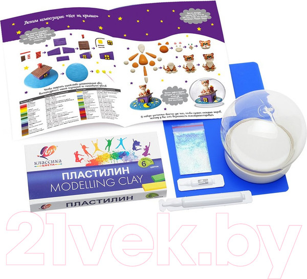 Изображение товара Набор для творчества Magic Moments Волшебный шар Кот на крыше / mm-30