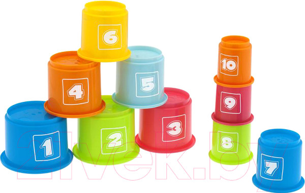 Изображение товара Развивающая игрушка Chicco Занимательная пирамидка с цифрами 2 в 1 / 7511