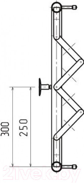 Изображение товара Полотенцесушитель водяной НИКА ПМ-2 50x70 / 570570100 (с полкой)