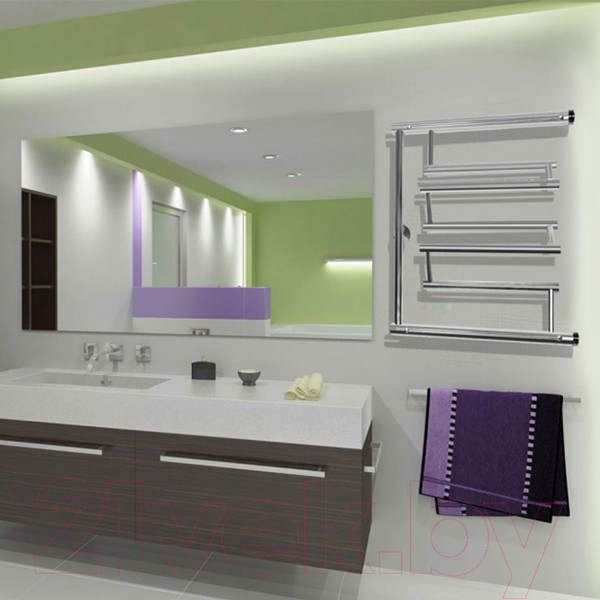 Изображение товара Полотенцесушитель водяной НИКА ПМ-3 50x60 / 580560100 (с полкой)