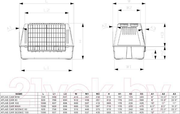 Изображение товара Автобокс для собак Ferplast Atlas Car 100 Scenic / 73113017
