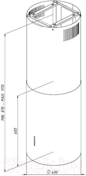 Изображение товара Вытяжка коробчатая Akpo Balmera Eco WK-4 (золото)