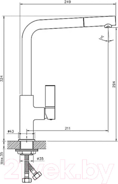 Изображение товара Смеситель Haiba HB70501