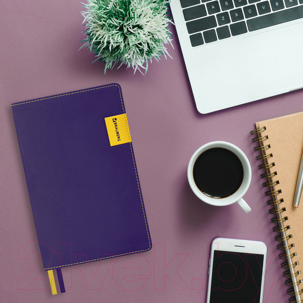 Изображение товара Ежедневник Brauberg Aim / 113424 (фиолетовый)