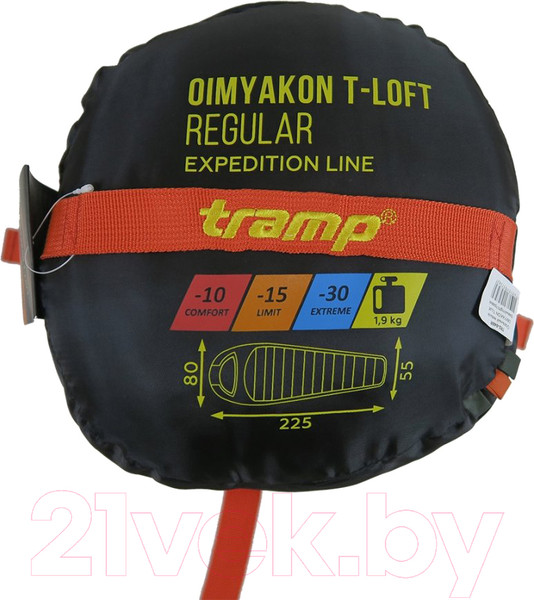 Изображение товара Спальный мешок Tramp Fjord T-Loft / TRS-049R (правый)