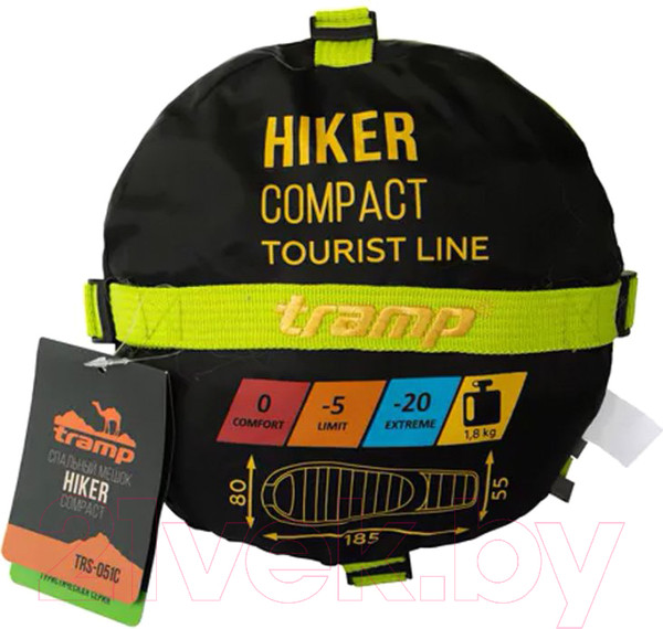 Изображение товара Спальный мешок Tramp Hiker Compact / TRS-051C (правый)