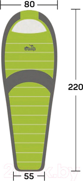 Изображение товара Спальный мешок Tramp Hiker Regular / TRS-051R (правый)
