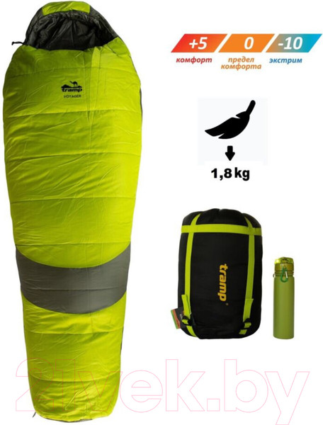 Изображение товара Спальный мешок Tramp Voyager Long / TRS-052L (правый)