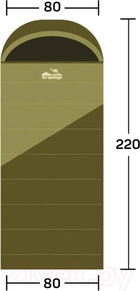 Изображение товара Спальный мешок Tramp Kingwood Regular / TRS-053R (правый)
