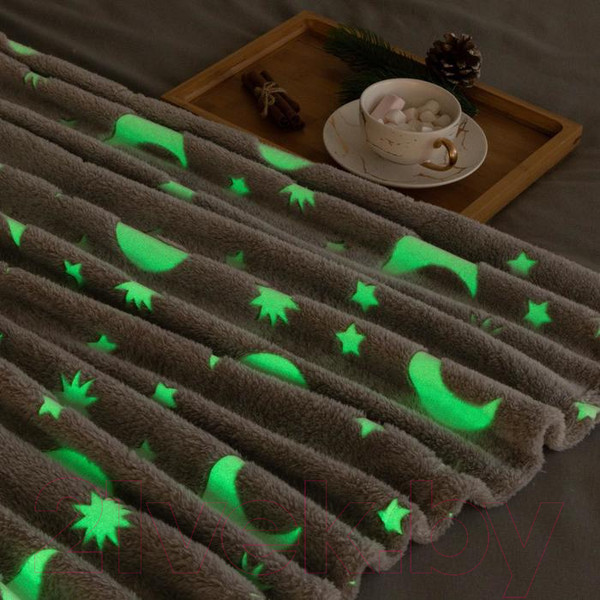 Изображение товара Плед Этель Луна / 7110863 (150x200, корал-флис)