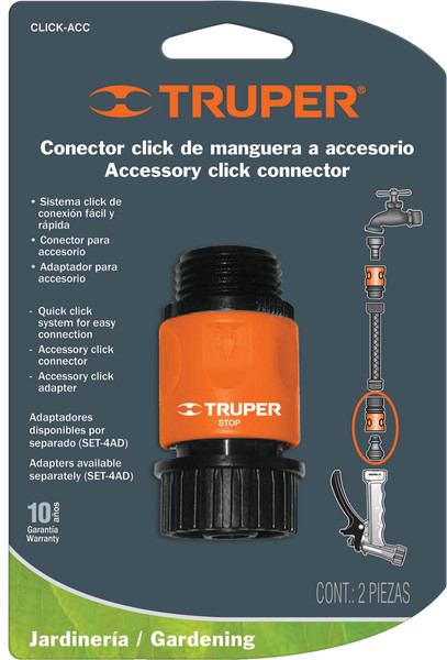 Изображение товара Соединитель для шланга Truper Click-Acc / 12722