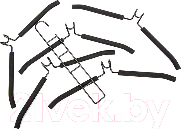 Изображение товара Металлическая вешалка-плечики Brabix 607474 (5шт, черный)