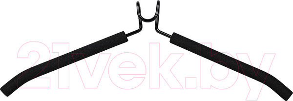 Изображение товара Металлическая вешалка-плечики Brabix 607474 (5шт, черный)