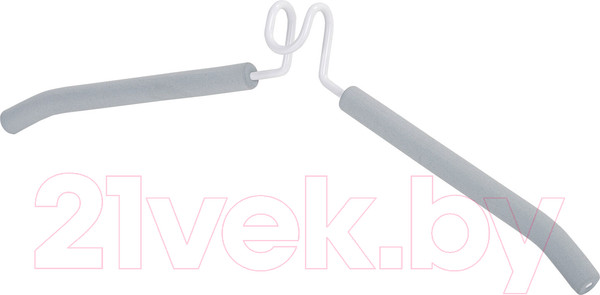 Изображение товара Металлическая вешалка-плечики Brabix 607475 (5шт, серый)