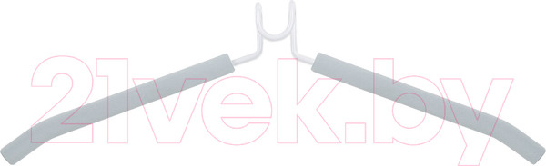 Изображение товара Металлическая вешалка-плечики Brabix 607475 (5шт, серый)