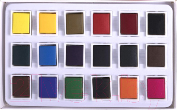 Изображение товара Акварельные краски Brauberg Art Debut / 191777 (18цв)