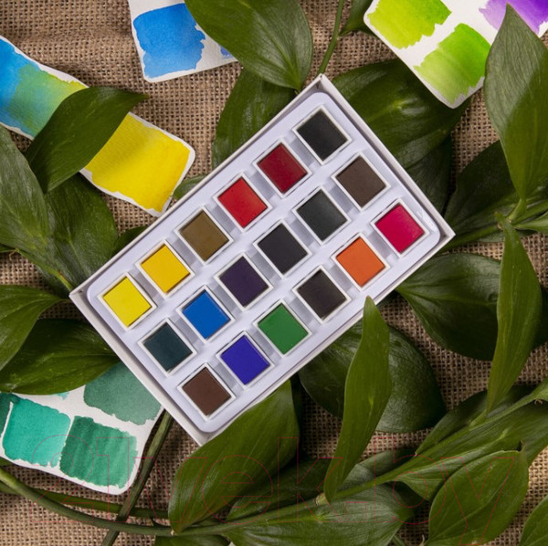 Изображение товара Акварельные краски Brauberg Art Debut / 191777 (18цв)