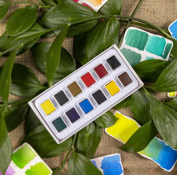 Изображение товара Акварельные краски Brauberg Art Debut / 191776 (12цв)