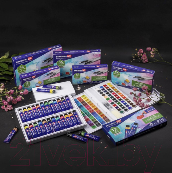 Изображение товара Акварельные краски Brauberg Art Classic / 191764 (12цв)
