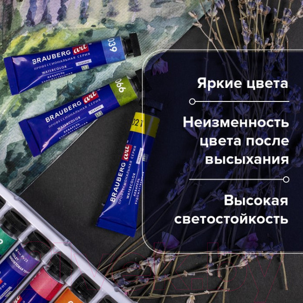 Изображение товара Акварельные краски Brauberg Art Classic / 191764 (12цв)