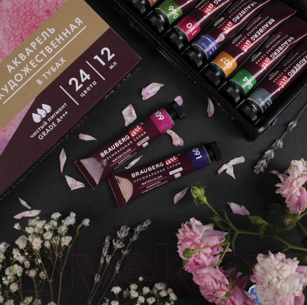 Изображение товара Акварельные краски Brauberg Art Premiere / 191767 (24цв)